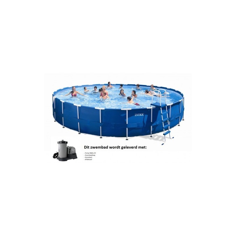 Intex Metal Frame Pool rond 732x 132 cm zwembad