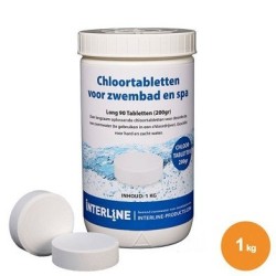 Interline Chloortabletten - Long 90 200 gram/1kg