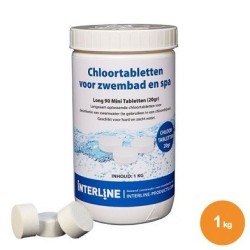 Interline Chloortabletten Long 90 20 gr 1kg zwembad chloor chemicalien