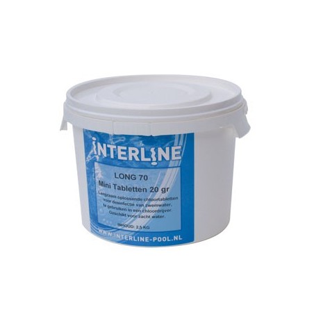 Chloortabletten Interline-Pool chloor tabletten long 90 mini tabs 25 kg